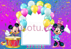 米老鼠生日快乐PNG