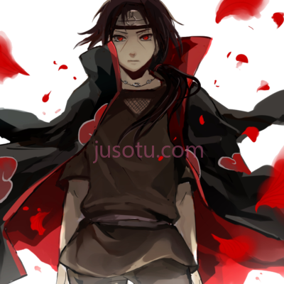 火影忍者,black and white uchiha naruto profile PNG