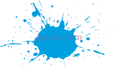 蓝色色斑,blue color splash PNG
