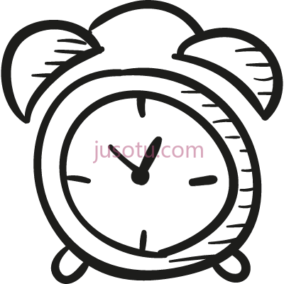 挂钟,draw alarm clock PNG