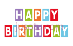 生日快乐五彩缤纷PNG