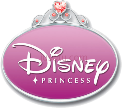公主标志,disney princess logo walt black PNG