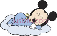熟睡米老鼠宝宝PNG