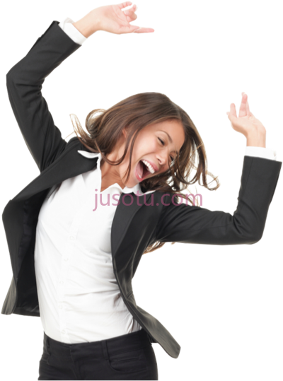 快乐女商人,happy business woman PNG