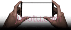 横向手持手机,mobile frame hand PNG