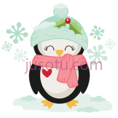 冬季圣诞企鹅PNG