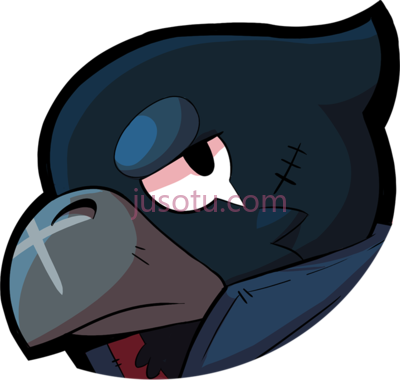 荒野乱斗,brawl stars wiki crow portrait PNG