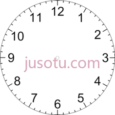 时钟指针编号PNG