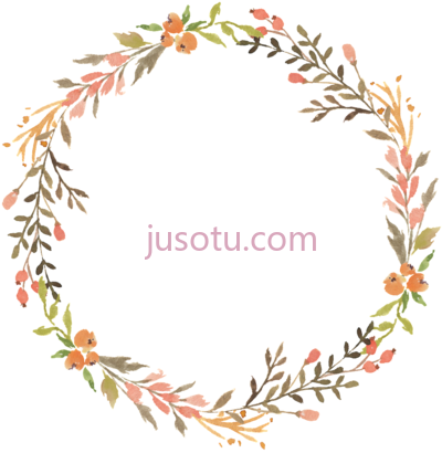 花环水彩,this floral wreath watercolor PNG