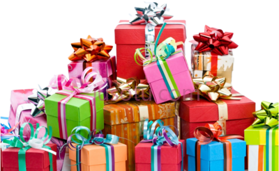 生日礼物,pile birthday gifts PNG