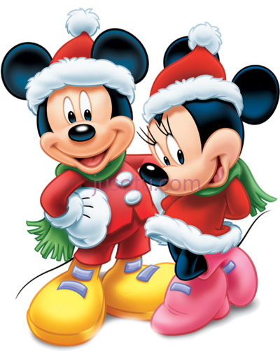 米老鼠圣诞节,christine staniforth mickey mouse and minnie christmas PNG