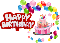 生日快乐气球PNG
