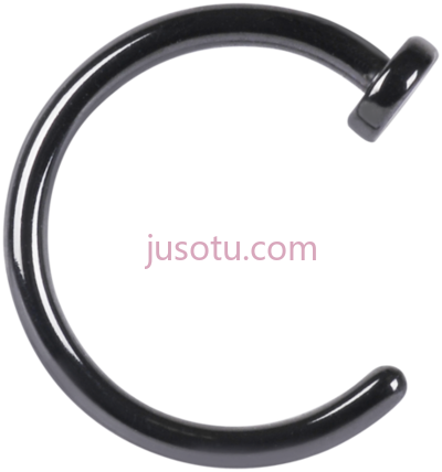 鼻环穿孔,nose ring piercings black PNG