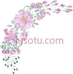 水彩花卉,watercolor floral art PNG