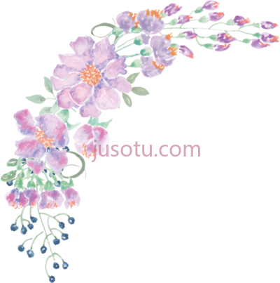 水彩花卉,watercolour flowers painting PNG