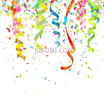 生日彩纸派对,birthday confetti party art PNG
