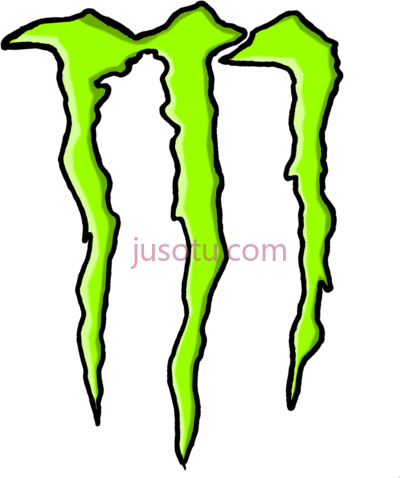 怪物高能饮料,monster energy drink embroidery PNG