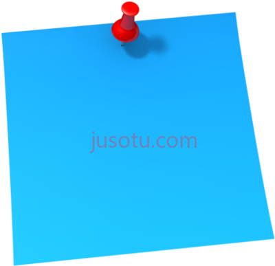 蓝色便签,sticky notes blue PNG