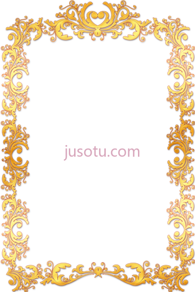 复古金框边,frame border vintage gold modern PNG
