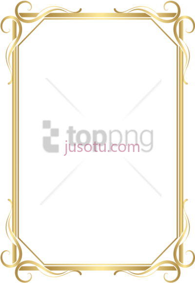 金边框,gold border frame PNG