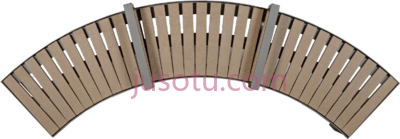 公园长凳,skyline curved park bench PNG