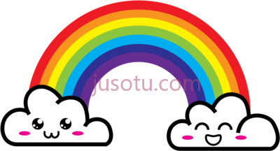彩虹,rainbow and clouds dennis pitts desk PNG