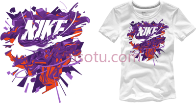 耐克T恤,4 colors composition PNG