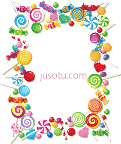 花边框,candyland border PNG