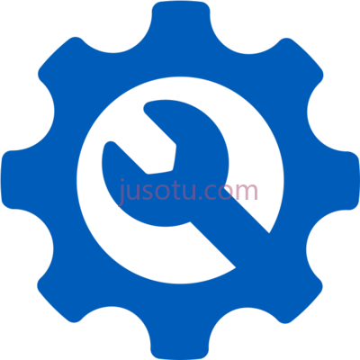 蓝色齿轮,blue gear icon PNG
