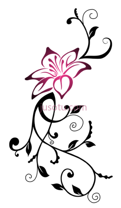 粉花,tribal flower at get PNG