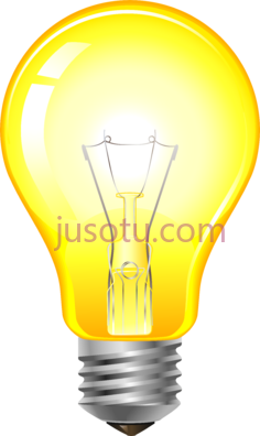 黄色灯泡PNG