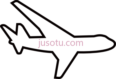 飞机,airplane outline PNG