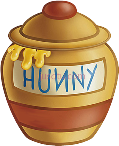 小熊维尼,honey jar from winnie pooh PNG