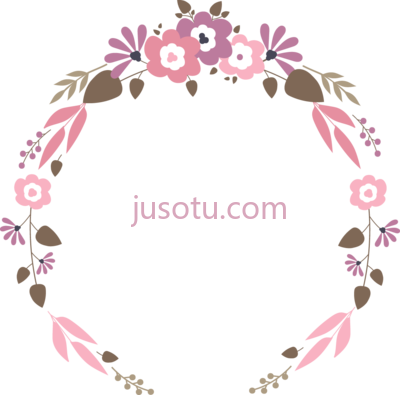 花环婚礼,floral garland wedding flat PNG