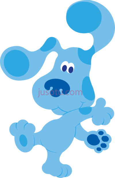 蓝色斑点狗,blue's clues blue PNG