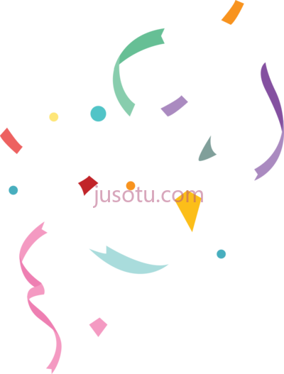 多彩纸屑,this a buncee shhh it's a surprise PNG