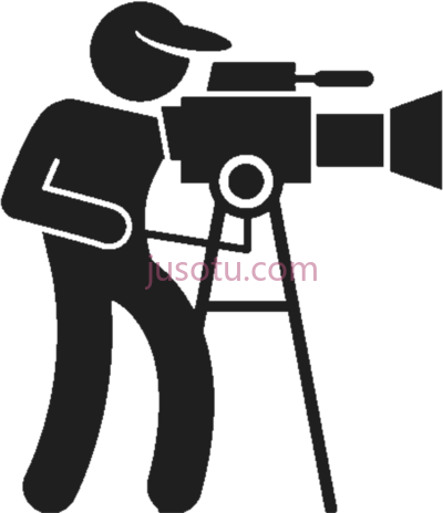 摄像师,camera man videographer icon PNG