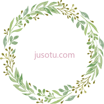 绿叶花环,leaf garland PNG