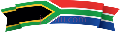 南非国旗,south african flag banner PNG