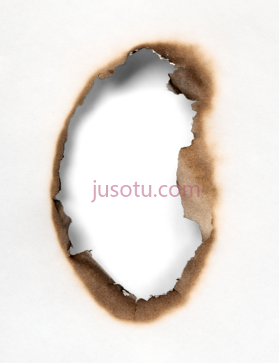 纸烧孔,blunt burnt hole in paper PNG
