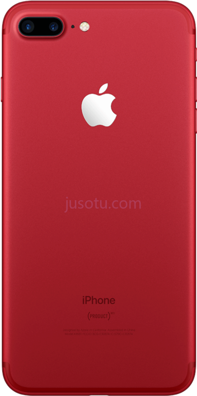 苹果手机红色,iphone back 7 plus red PNG