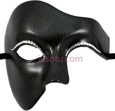 黑色面具,masquerade mask 14 black phantom opera venetian PNG