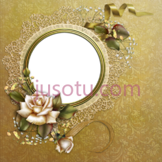 玫瑰金框PNG
