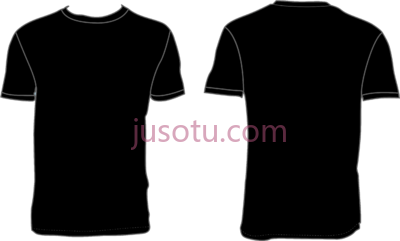 黑色T恤,black t shirt your logo PNG