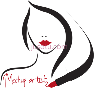 化妆师标志,makeup artist logo PNG