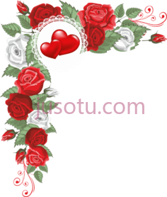花边装饰,hearts and flowers PNG