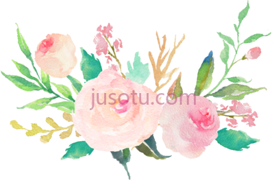 水彩粉彩花,new baby checklist water color flowers pastel PNG