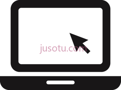 笔记本,black and white laptop icon PNG
