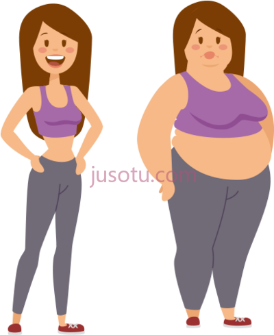胖女人,fat woman cartoon people PNG