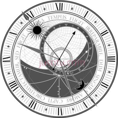 时钟,clock steampunk prague astronomical tattoo PNG